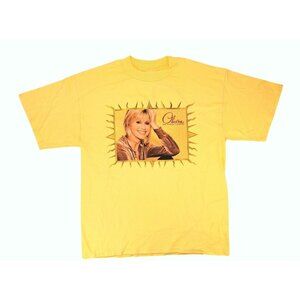 Vintage Olivia Newton-John One Woman's Journey Yellow T-Shirt Men Large New